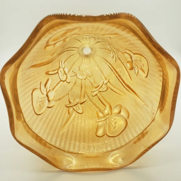 Vintage Vase Jeanette Iris and Herringbone Marigold - Picture 2 of 4